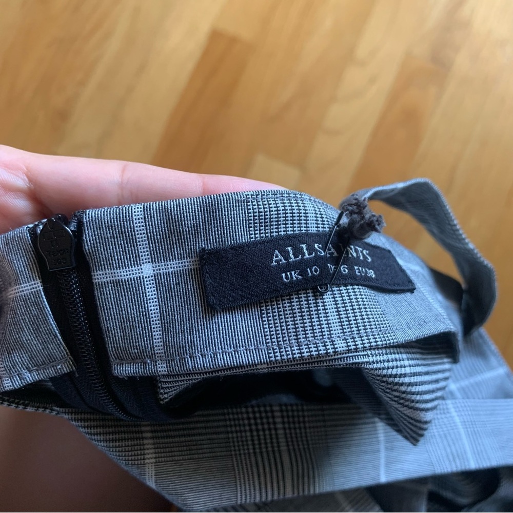 NWT All Saints Astrid Check Dress // Sz US 6 - Picture 4 of 5